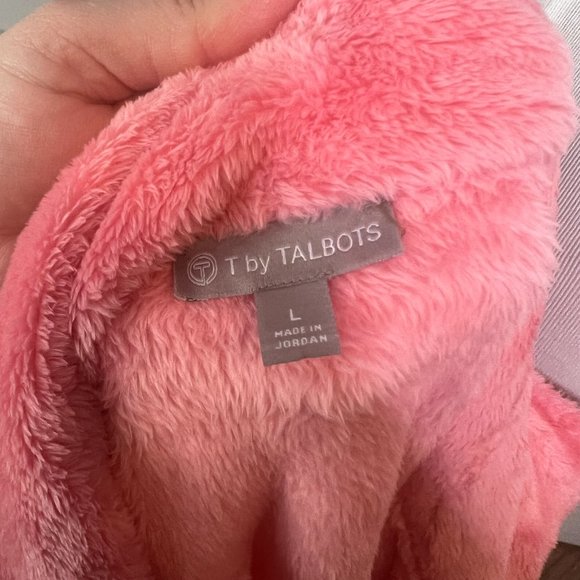 T by Talbots Pink Fleece Jacket - Picture 5 of 5